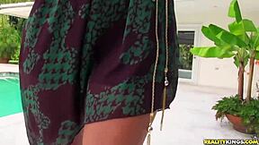 Is This Skinny Blonde Teen's Trimmed Pussy Pulsating for Neighbor's Cock?