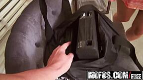 shoplifting teen 18+ bitch gives head and takes it from behind