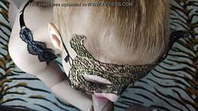 Hot Blonde Delivers Deep Wet Blowjob