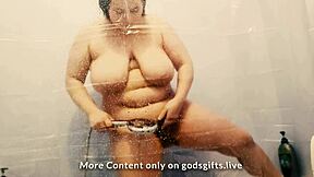 Caught my STEPSISTER MASTURBATING in the shower