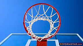 College chick bent over for coach's ass fuck on sofa