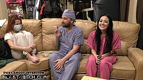 blaire celeste becomes doctor and gets cumshot in hospital