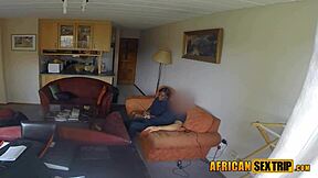 tight black pussy stretched before cum covered facial throat pie fills ebony slut up