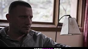 disobedient stepdaughter april aniston gets punished for breaking home rules - feat mr pete 😏