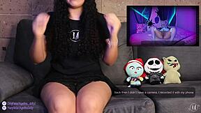 petite mexican reacts to erotic ghost in halloween fantasy