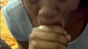 ebony girl bent over for bbc creampie