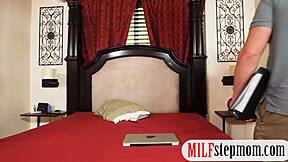 stepmom teaches couple to suck and fuck properly 😏