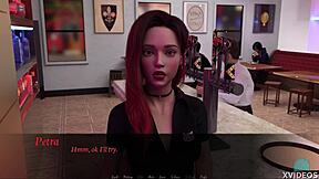 Horny college teen meets redhead Petra for POV roleplay sex.