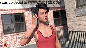 Holy shit, the golden boy dives into that blonde milf's pussy outdoors!