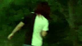 Little college girl with big tits fucking on hill 😈