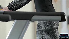 Watch her undress in the gym?