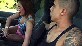 picked up teen 18+ gives bj in braces and bondage