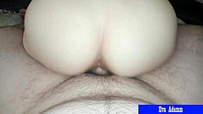 stepsister insists on staying until climax in tight area - pov reverse cowgirl