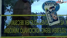 skinny slut says, 'fuck me in the store'