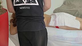 teen massage turns into steamy fingering and intense climax