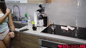 stepbrother peeps on stepsister undressing in college