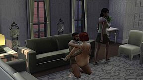 Teen 18+ introduced to family orgy in Sims 4