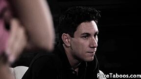 Taboo Stepdaughter Feels Intense Pleasure While Cocksucking and Riding Her Lover's Hard Cock in Erotic Fetish Scene