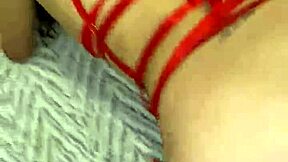 I bend over in sexy lingerie