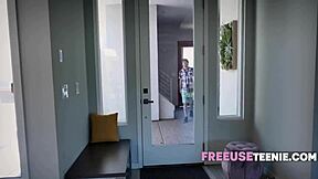 A real man takes this young teen's pussy