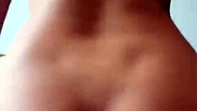 i watched this young latina tastin that huge black cock, her small tits bouncin