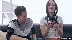 Horny Brunette Stepsis Sasha Sparrow Gets Naughty