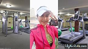 petite asian lily koh fucks her pussy solo for kinky viewers