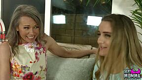 Tamsin gets caught masturbating by her sexy momma.