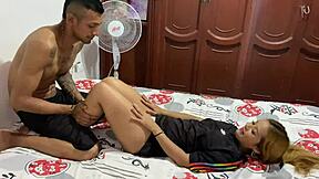 Stepbro Helps Latina Exercise Then Fucks Until Creampie