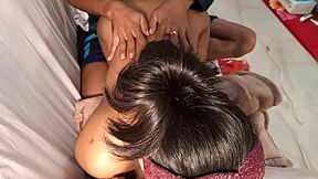 sexy bikini babe shathi khatun getting fucked and sucked by two deshi boys hanif
