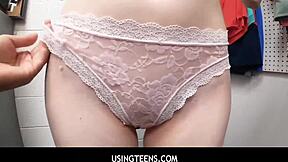 i’m hooked on banging this shoplifter teen’s tight hole