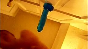 alexis 19 fucking that blue dildo hard and squirting everywhere