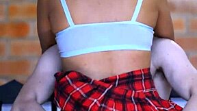 The tender friend reveals her hidden desires in the apartment's privacy.