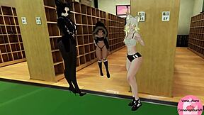 you get played by 3 hot girls feet in vrchat
