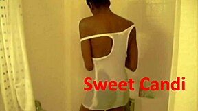 Sweetcandi4u teases on webcam with her wet ebony ass in panties.