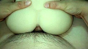 playing with my girlfriend's snow white ass