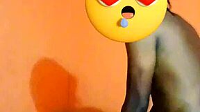 sweet little ebony teen explores alone