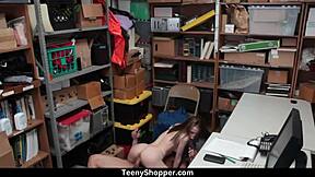 Alina West's Heart Races as Tommy Rams Her Cunt Doggystyle After Being Caught Shoplifting