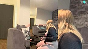 naughty teen feels horny playing with her pussy toys at home