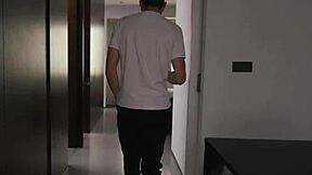 teen sara isabel showers with mad bundy, touching her small tits and big ass