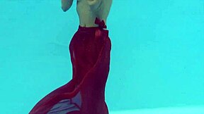 Tiny Hermione Ganger Swims Naked in Pool! So Hot!