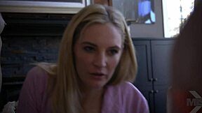 i'm watchin the other woman on missax, seein a blonde and brunette in a threesome. they blowjob and creampie, oh god