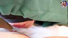 New cosplay with a sexy young asian babe in costumes and bathroom fun