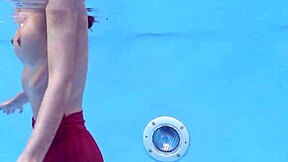 Tiny Hermione Ganger Swims Naked in Pool! So Hot!