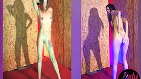 Two horny Latinas gaping their asses with a big toy, which one do you choose?