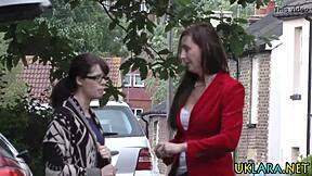 British Teen In Stockings Blows Monster Cock