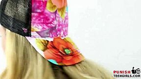 Blonde Teen Bent Over for Hardcore Doggystyle Pounding