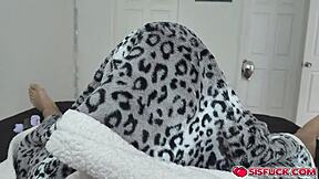 Katie Rides And Bounces On Pervy Stepbro's Cock Until He Cums On Her