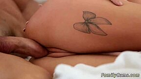 Wow, taboo MILF bangs me with huge load!