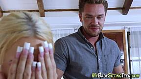 does this busty nanny get nailed hard?